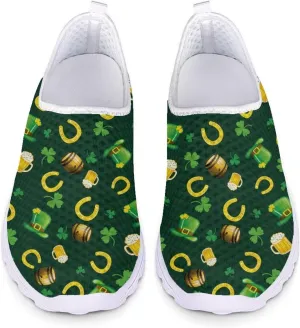 Xpyiqun Womens Christmas Sneakers Slip On Tennis Shoes Xmas Gifts Yoga Running Sneaker Loafers